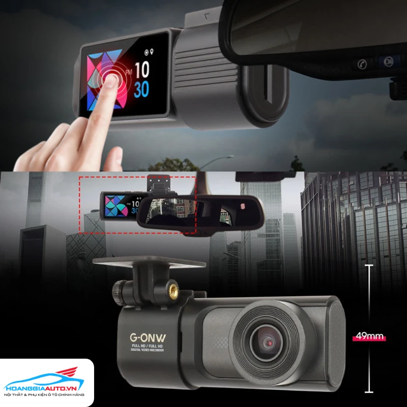 Camera hành trình ô tô Hàn Quốc G-ONX W ghi hình kép