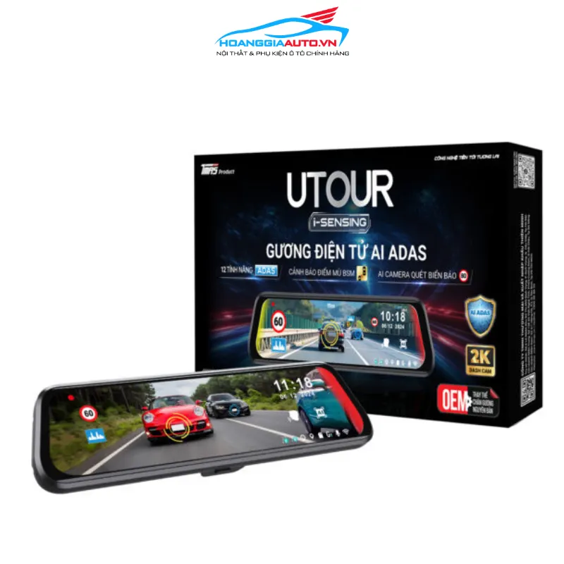 Gương điện tử AI ADAS UTOUR C3M tại TPHCM